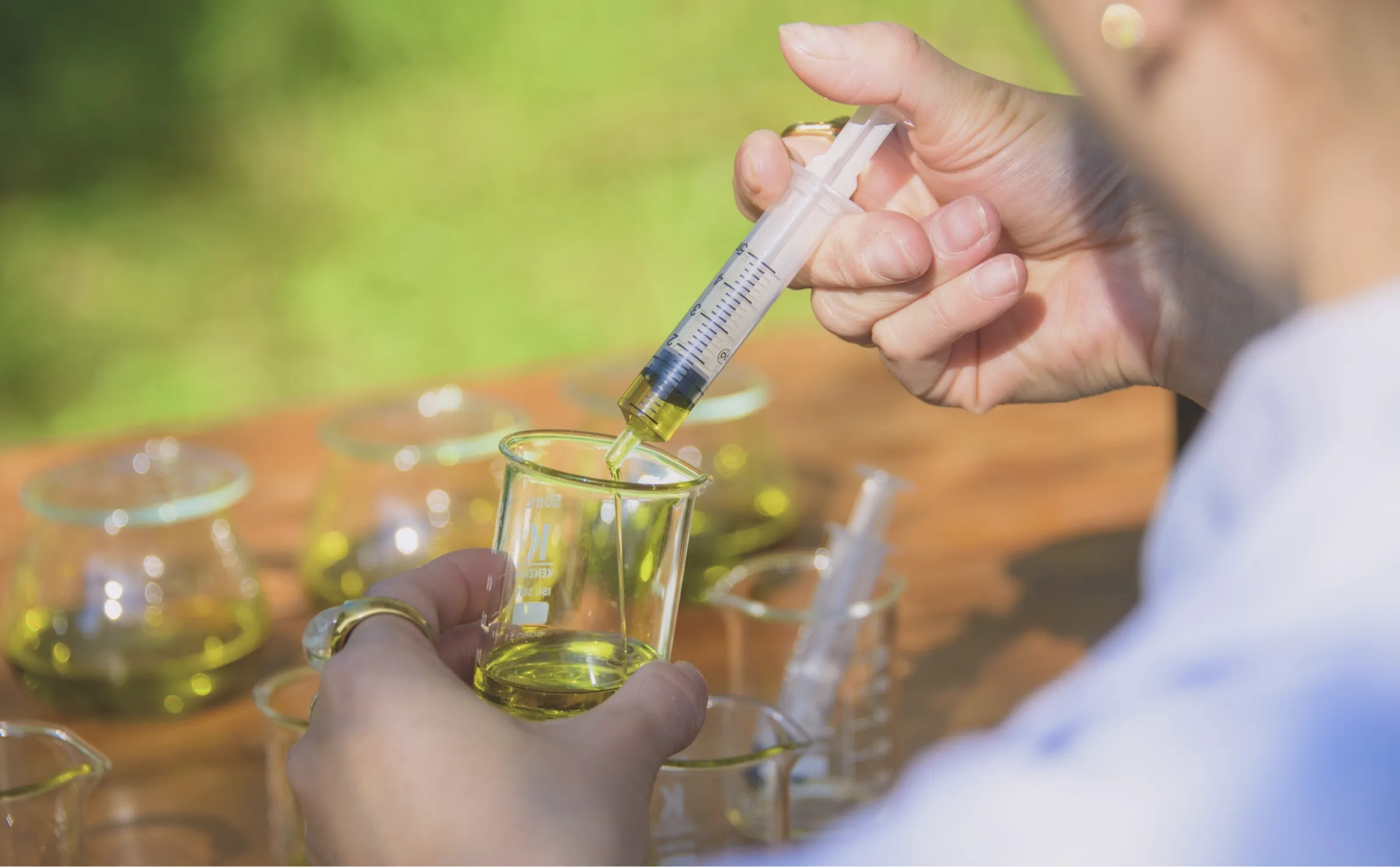 ブレンドの様子